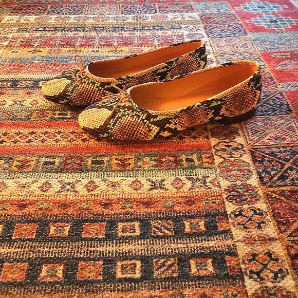 Madewell Snakeskin Leather Ballet Flats - Picture 3 of 3
